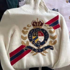 Polo by Ralph Lauren Cream Jacket with Red and Blue Accents